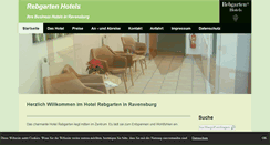 Desktop Screenshot of hotel-rebgarten.de